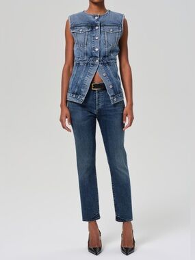 Citizens of Humanity Emerson Slim Boyfriend Jeans Mid Rise Straight Denim